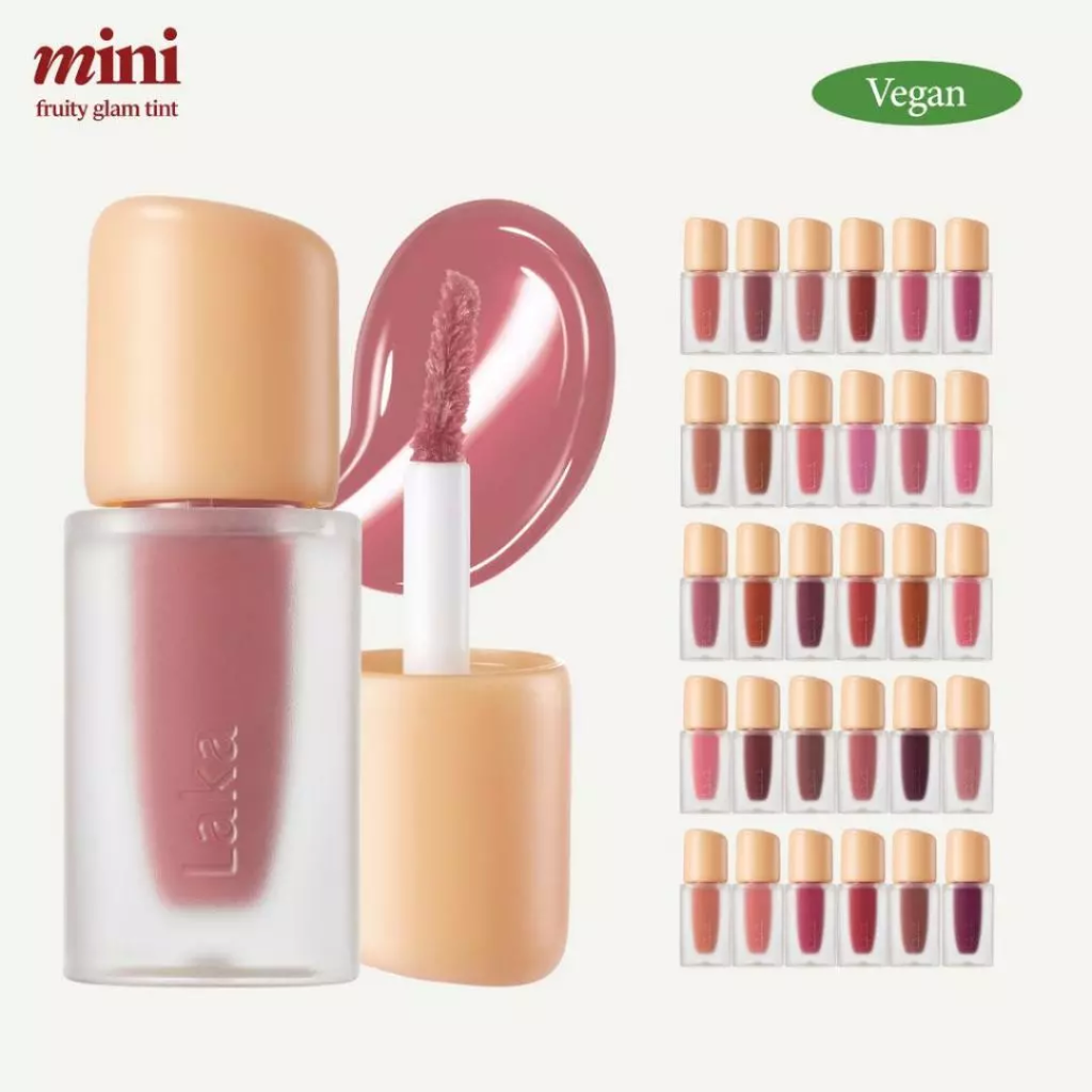 Laka : FRUITY GLAM TINT MINI ลิปทินต์ไซส์มินิ เนื้อฉ่ำวาว
