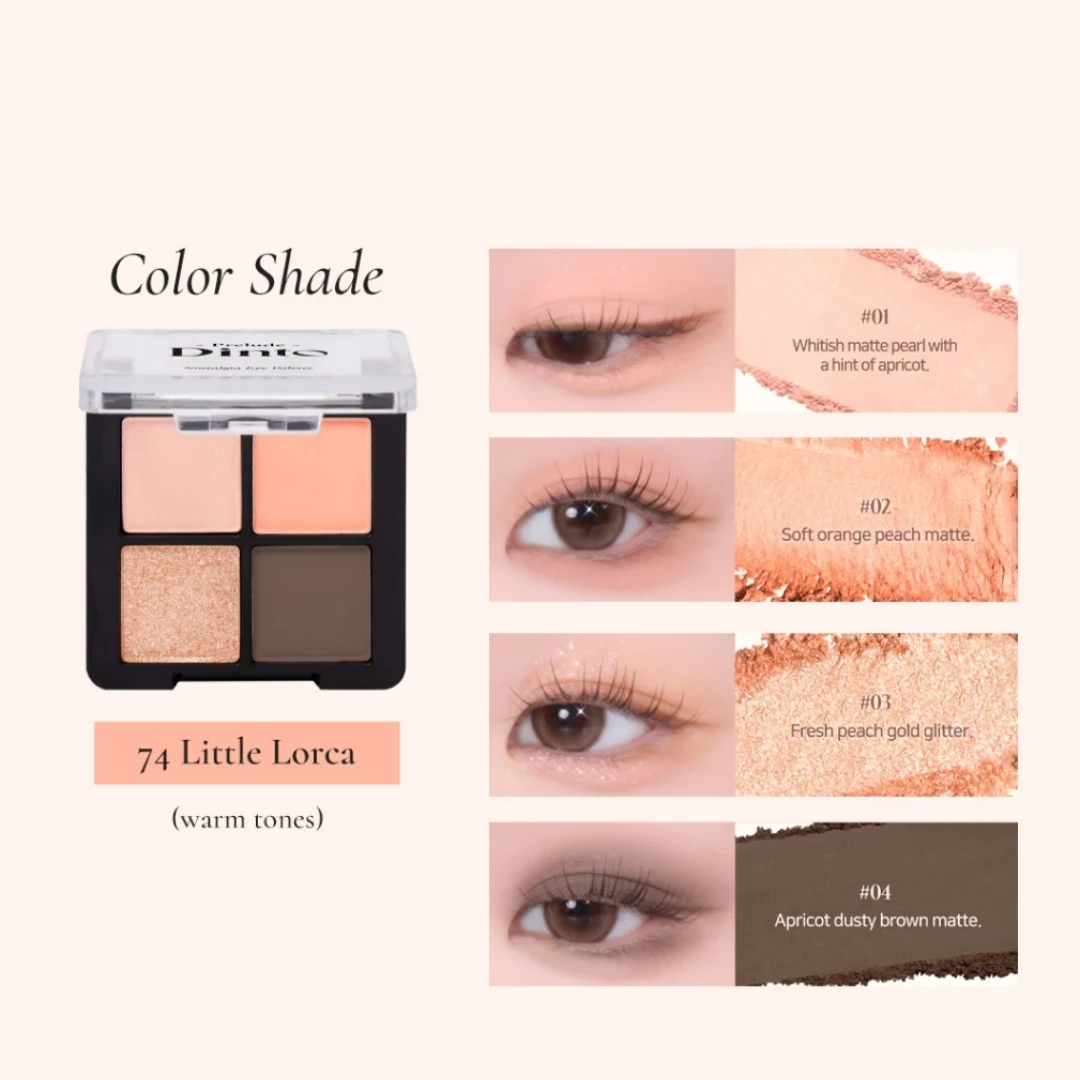 Prelude Dinto : Nostalgia Eye Palette พาเลทอายแชโดว์ 4 สี (4 g.)